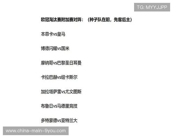 欧冠附加赛抽签结果出炉，皇马与本菲卡再演恩怨局